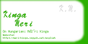 kinga meri business card